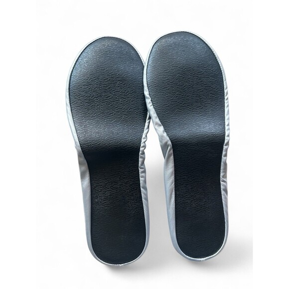 New Gudgudee Ballet Slippers Women's XL (10) Silver Roll Up With Pouch - Picture 4 of 11